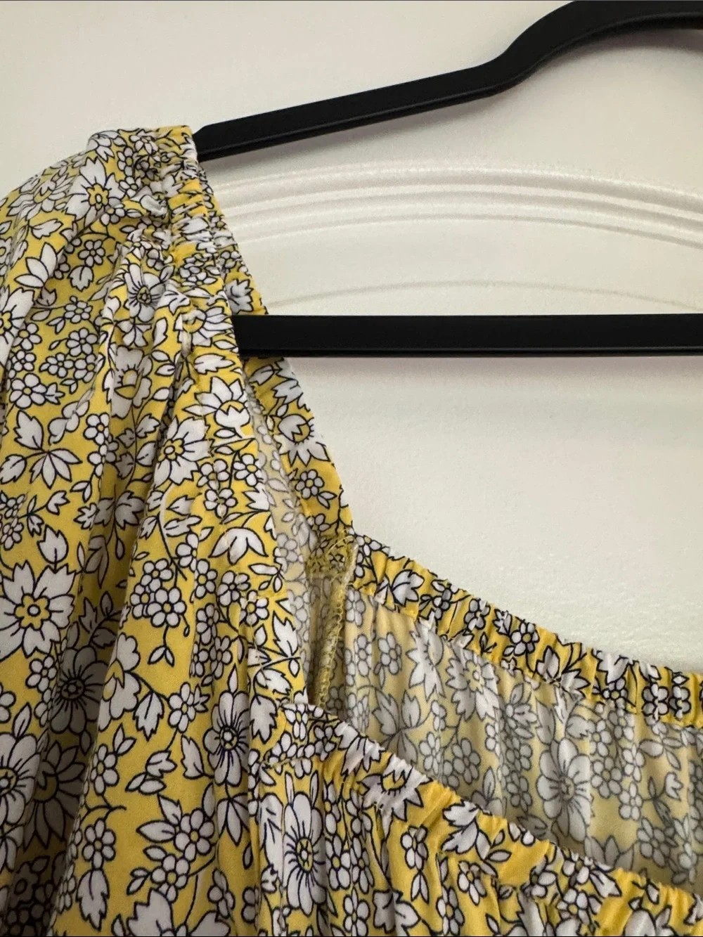 NWT J.Crew Yellow Floral Maxi Dress Medium Cottagecore Puff Sleeve Smocked Boho